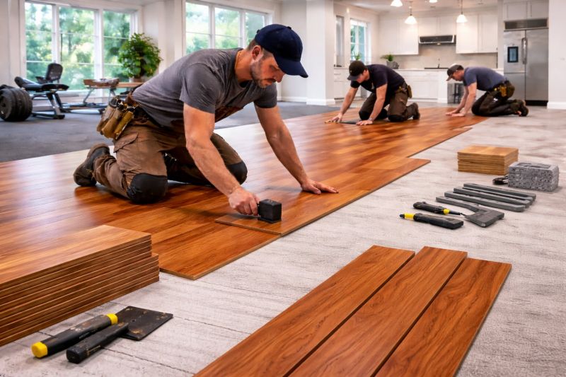 Cherry Floor Installation in Chandler, AZ