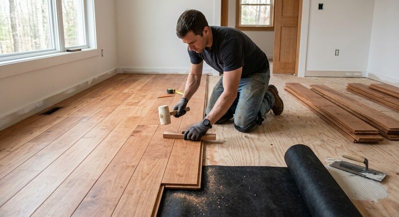 Cherry Floor Installation in Maricopa County, AZ