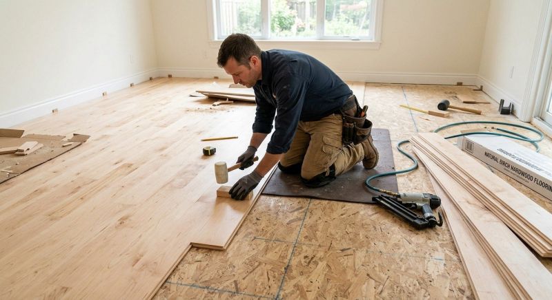 Maple Flooring Installation in Chandler, AZ