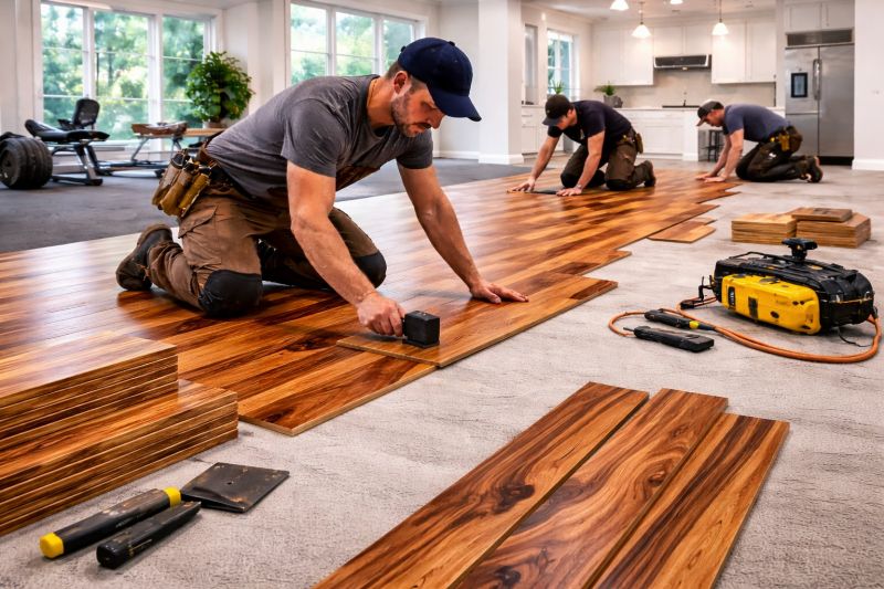 Teak Flooring Installation in Mesa, AZ