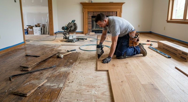 Wood Floor Replacement in Paradise Valley, AZ